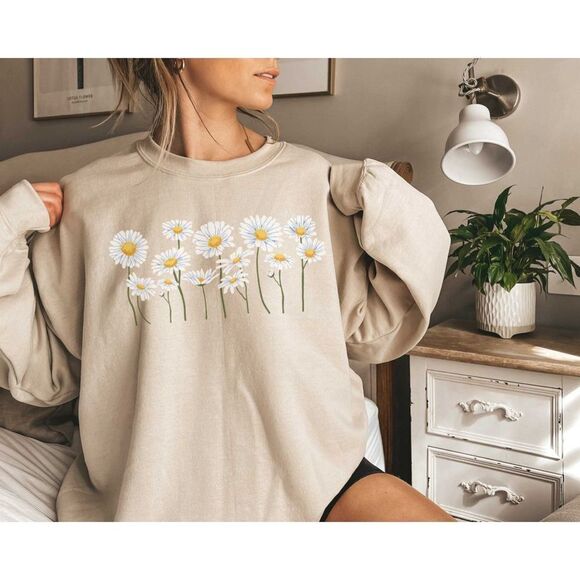 Linda T Other - Daisy Sweatshirt Flower Sweatshirt Floral Sweatshirt
